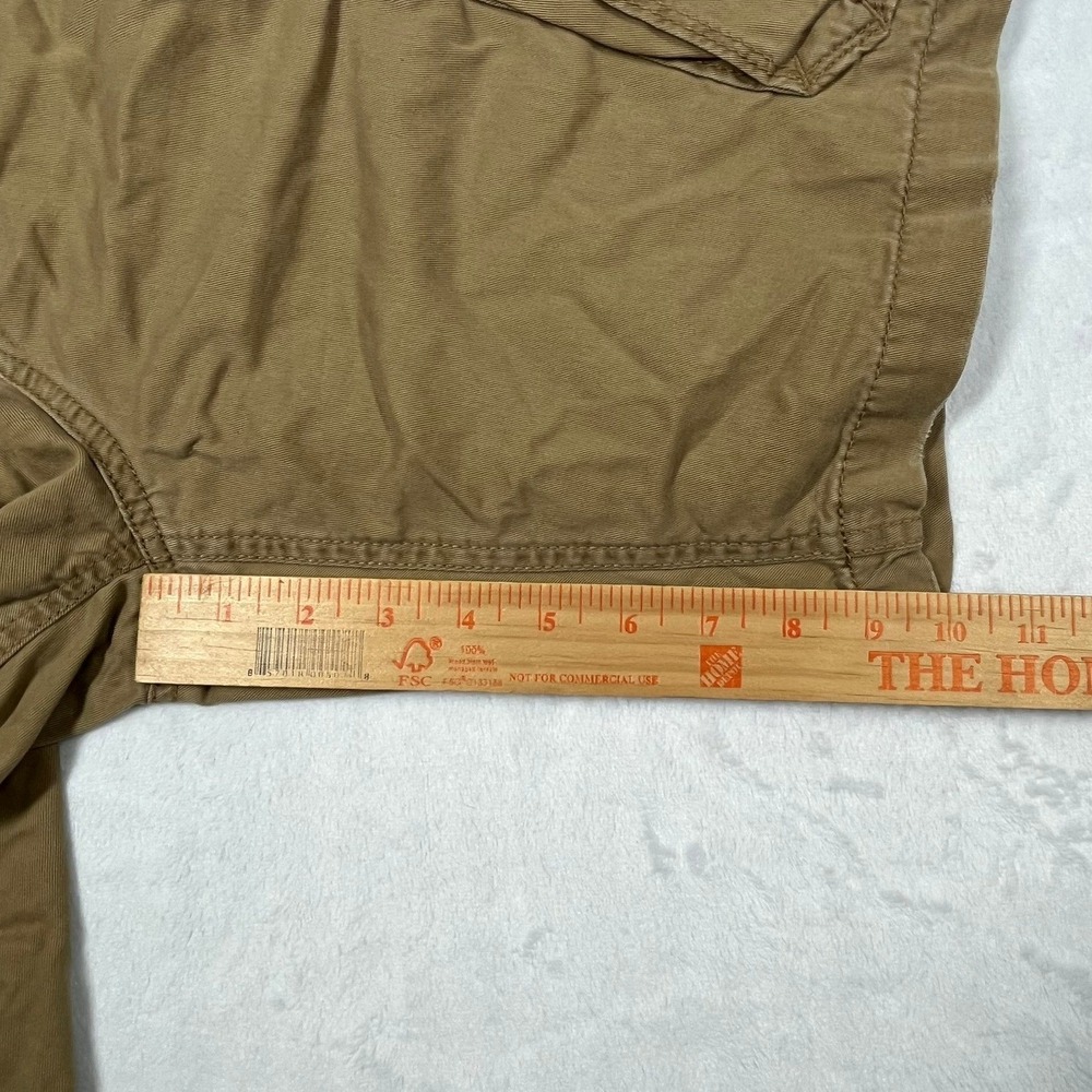 American Eagle Classic Fit Cargo Shorts Mens 32 Khaki Tan Cotton Utility 10" - Picture 11 of 14